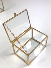 Load image into Gallery viewer, Antique Glass And Gold Finish Jewellery Box
