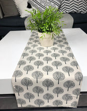 Load image into Gallery viewer, Tree Patterns Table Cloth And Tree Table Runner, Table Linen Layout or Decoration 100% Linen
